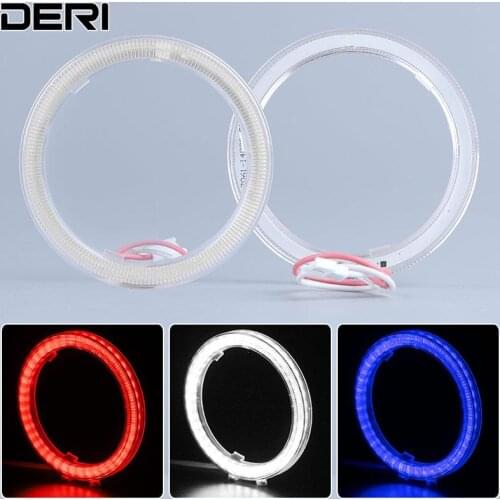 LED Angle Eye 70MM White Blue Red Halo Ring Car led fog light Motorcycle Daytime Running Light DRL Headlight Decorative Lights