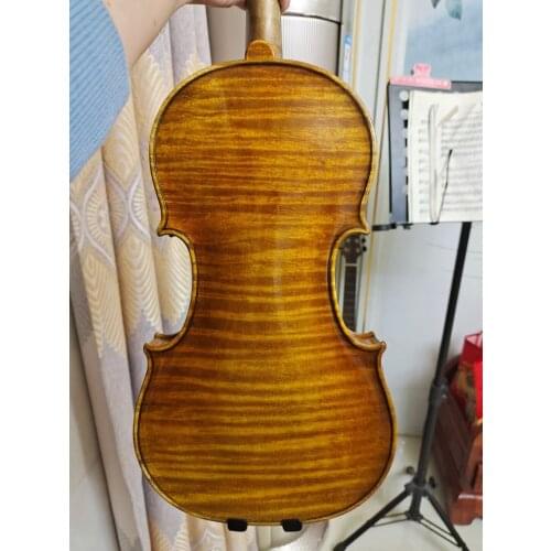Top Italian vintage oily varnish! A Great Stradivari Style Violin 4/4 3/4 Fully handmade Professional violin With bow Accessorie