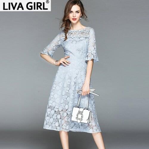 Sleeve ruffled lace flower girl dress in the sleeves temperament style new 2019