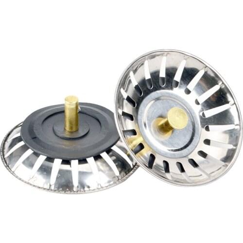 1pcs Waste Plug Sink Filter Hair Catcher Kitchen Portable Stainless Steel Strainer Stopper Shower Floor Drain Hole Bathroom Tool