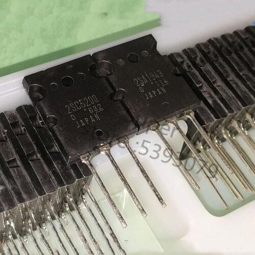 100% nuevo 3 pcs/lote pairing 2SC5200 2SA1943 C5200 A1943 TO-3PL Transistor original