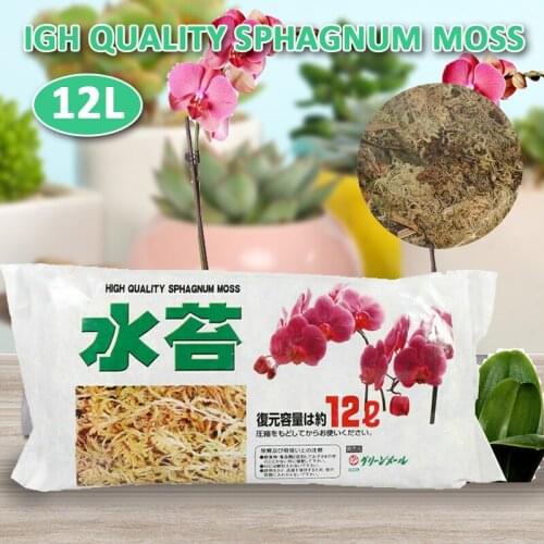 12L Sphagnum Moss Moisturizing Nutrition Organic Fertilizer Protect Orchid Succulent Plant Bryophyte Phalaenopsis Garden Supply