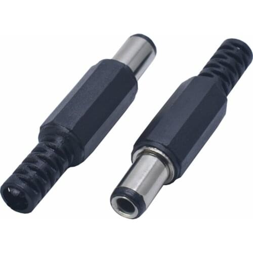 2/5/10pcs DIY 6.3 mm x 3.0 mm DC Power Plug Female wire cable solder Connector Adapter barrel length 9.5 mm