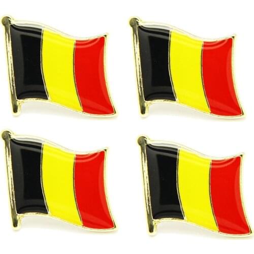 Lots 5pcs Belgium national flag Pin Badge country Lapei Pin