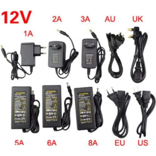 LED Adapter 12V 1A 2A 3A 5A 6A 8A 10A LED Strip Power Supply Low Voltage Transformer Driver Plug For LED Strip&Computer