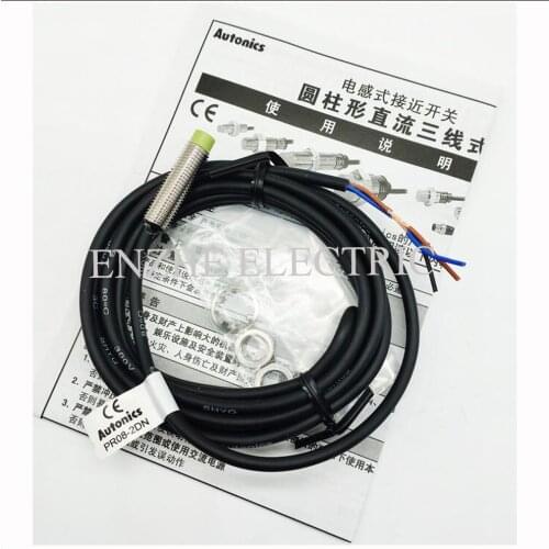 Autonics Approach switch PR08-2DN M8 NPN NO/NC DC12-24(6-36)V Non-screen shield type set distance 0-1.6mm Sensors autonics serie
