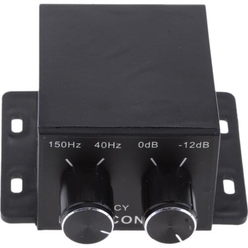 Car Home Amplifier Subwoofer Equalizer Crossover RCA Adjust Line Level Volume