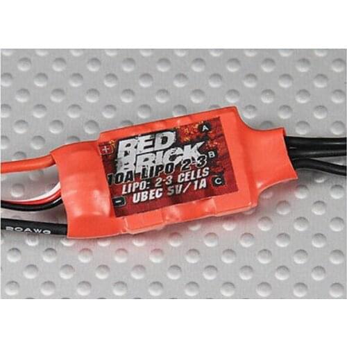 2~3S 10A Red Brick Brushless ESC Speed Controller for QAV MultiCopter QuadCopter