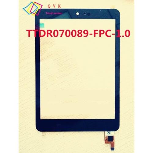 Black P/N TTDR070089-FPC-1.0 tablet pc capacitive touch screen glass digitizer panel Free shipping