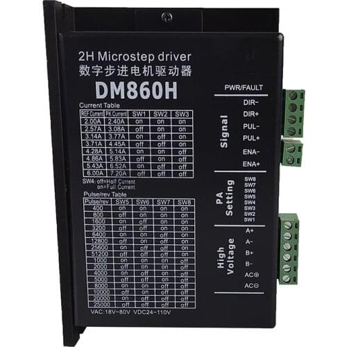 Stepper motor driver Dm860H Microstep Motor Two-phase DC motor speed controller for 57 86 stepper motor Nema 23 34