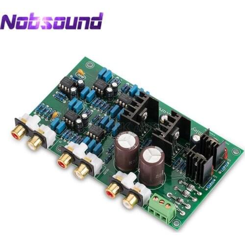 Nobsound Linkwitz-Riley 2-way Frequency Divider Stereo Preamp Board Treble Bass Crossover