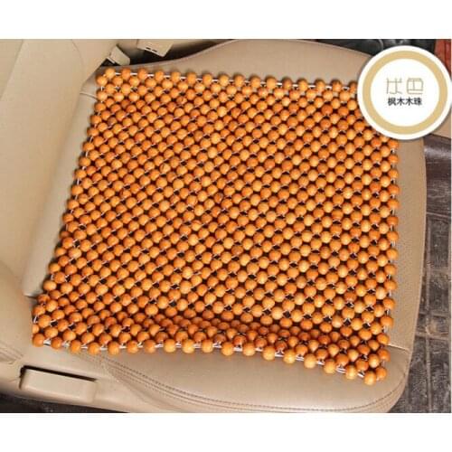 Car Seat Cushion Cover Pure Natural Wood Beads 1 Piece Massage Breathable Fashion Car Seat Covers Mat Cushion Car Styling