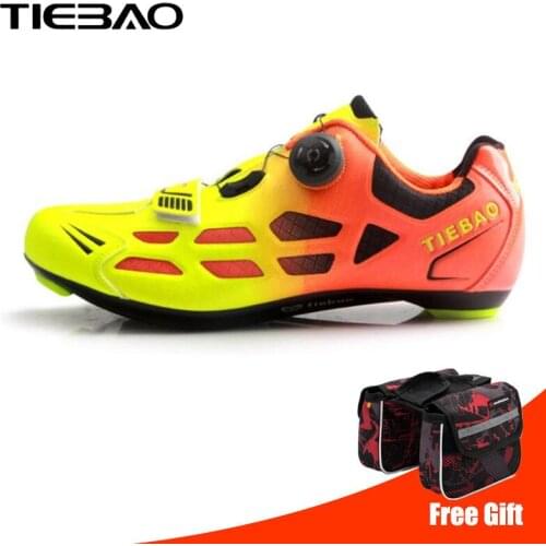 TIEBAO Road Cycling Shoes Sapatilha Ciclismo Men sneakers women Outdoor Sport Bike Bicycle Bike Self-locking sports Bike Shoes