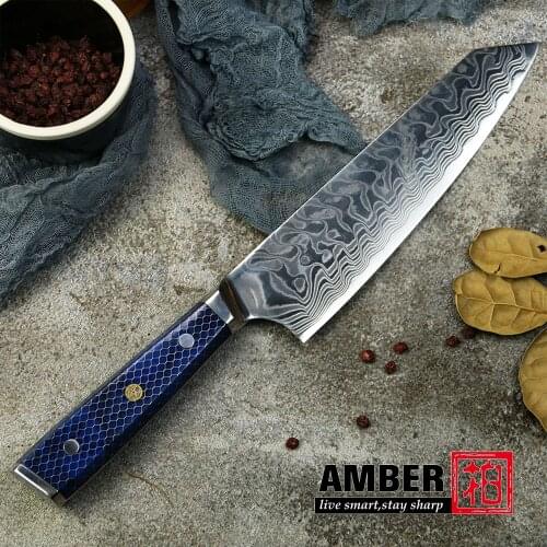 AMBER 8"Kitchen Knife New Arrival Cleaver Meat Vegetable Chef Stainless Steel Kitchen Knives Honey Comb and Resin Handle