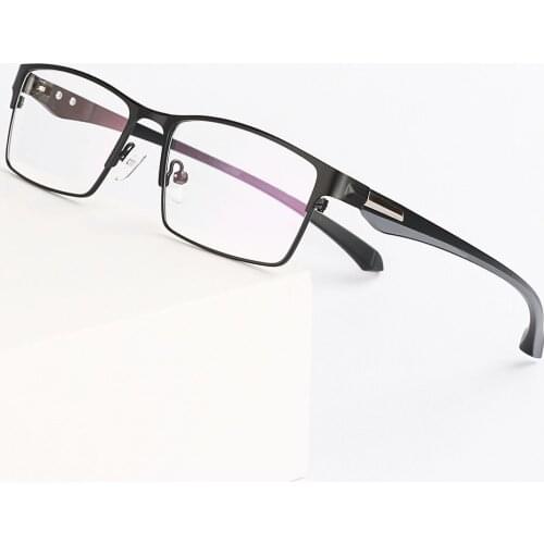 Men Titanium Alloy Glasses Frame Fashion Male Square Ultralight Eye Myopia Prescription Eyeglasses Optical Eyewear