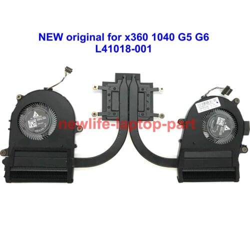 NEW Original For HP EliteBook X360 1040 G5 Laptop CPU Cooling Heatsink cooler Fan L41018-001 6043B0243001 tested free shipping
