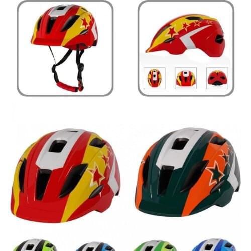 Anti-crack Useful Kids Bicycle Helmets Sports Helmets EPS Kid Cycling Helmet Detachable Chin Pad for Riding
