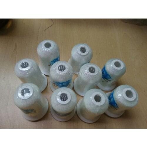 Popular metallic color crochet yarn lacemaking tatting yarn 10 cones/set