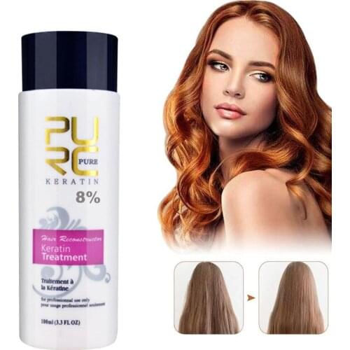 PURC Keratin Hair Treatment And Purifying Shampoo Hair Sale Keratin Products Set Hot Shampoo Formalin Brazilian Care 8% Y0G9