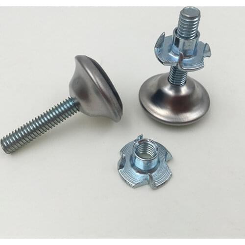 4PCS/Lot Heavy Duty Furniture Levelers Adjustable Furniture Legs Levelers, Leveling Feet for Tables Chair Cabinet Sofa, M6 Nut