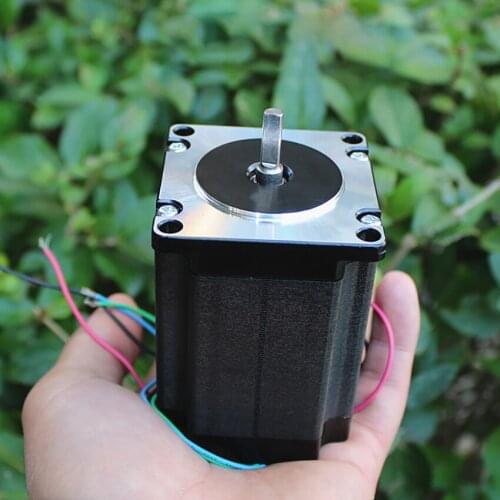 Precision 57 Stepper Motor Step Angle 0.9 Degree Engraving Machine 2-phase 4-wire Stepper Motor 1.3N.m, Shaft Diameter 5mm
