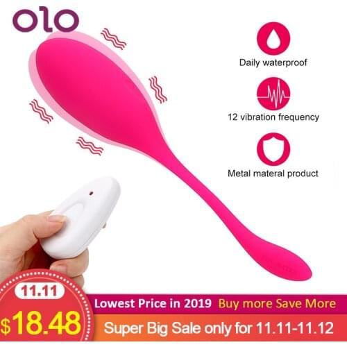 OLO G-spot Vibrator Ben Wa Ball Kegel Exercise Vaginal Ball Vibrating Egg Remote Control Bullet Vibrators Sex Toys for Women