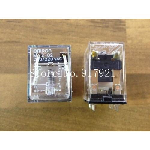 [ZOB] original original MY2-02 board relay 220V 8 foot relay genuine original tin tip --20pcs/lot