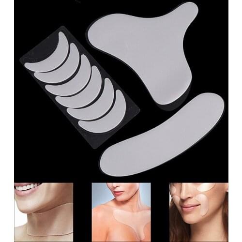 1 PCS Anti Wrinkle Neck Pad Silicone Neck Chest Wrinkles Remover Pads Neck Eye Face Skin Lift Anti Aging Treatment Silicone Pad