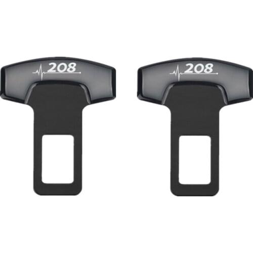2pcs Car Belt Buckles Safty Belt Alarm Canceler Stopper for Peugeot 208 306 307 308 407 408 508 2008 3008 accessories