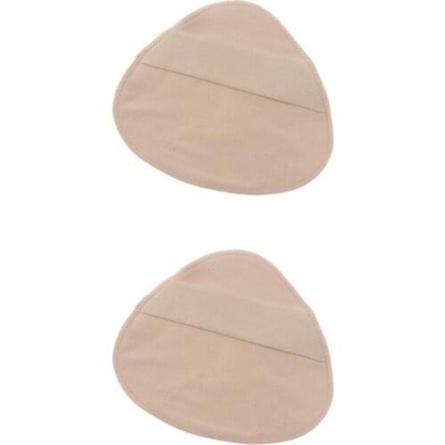 2 Pieces Cotton Protect Pocket for Mastectomy Silicone Breast Forms Prosthesis Artificial Fake Boobs Cover Bags
