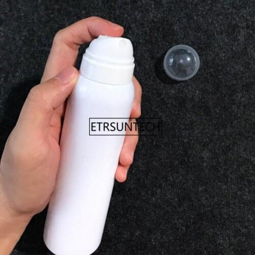50pcs 150ml White Spray bottles Mist Travel Refillable Portable Vials Cosmetic Packing container F2672