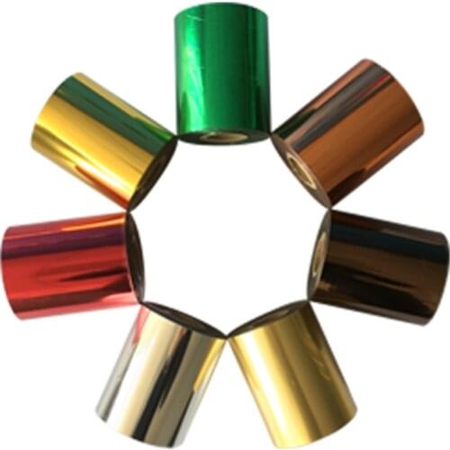 6CM 120meter/Rolls Gold Silver Hot Foil Stamping Paper Craft Paper 12colors branding iron hot Heat press machine