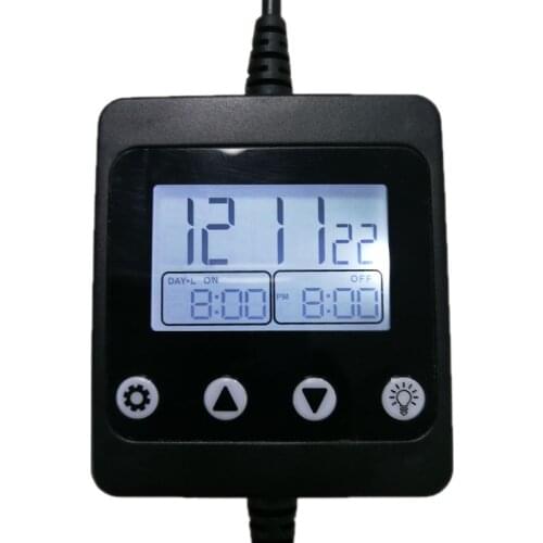 Aquarium LED Light Controller Dimmer Modulator with LCD Display for Fish Tank Intelligent Timing Dimming System Sunrise&Sunset S