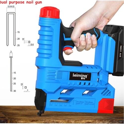 Rechargeable electric nail gun Nail shooter straight door nail f30/U25 lithium battery nail gun woodworking