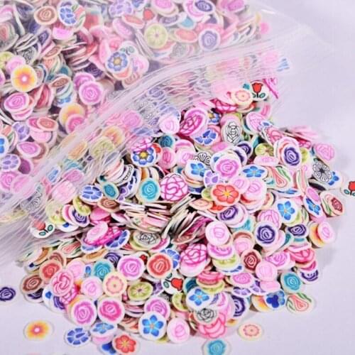 1000pcs/Pack Clay Resin Filler Various Patterns Colorful Mixed Filler Decorative For DIY Handmade Jewelry Nail Art Decoration