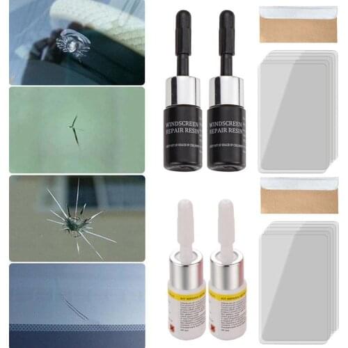 NEW DIY Window Repair Tools Car Windshield Repair tool Windscreen Glass Scratch Crack Restore Window Screen Resin+Blade+Strips