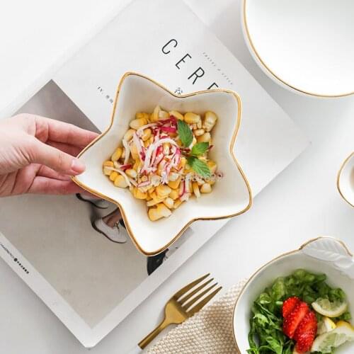 Phnom Penh Bowl Ceramic Bowl Salad Bowl Cooking Bowl Kimchi Bowl Creative Nordic Tableware Household Soup Bowl