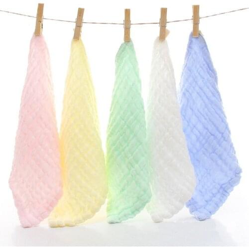 6 Layer Baby Towels Cotton Soft Bib Saliva Towel Toddler Infant Boys Girls Lunch Towel Clothes