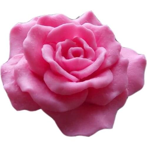 PRZY Rose Flowers Rose 3D Molds Silicone Soap Mold Cake Tool Flower Candle Soap Making Molds Resin Clay Baking Tools Moulds