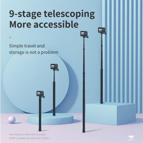 Photography Props Mobile Phone Accessories Sports Camera Selfie Stick 3 Meter Selfie Pole For Gopro 3 Meters Carbon Fiber