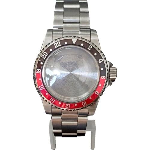 39.5mm Stainless Steel Watch Strap Belt Bezel 100m Waterproof Watch Case Set For NH35 NH36 Movement Accessories Anti-Rust