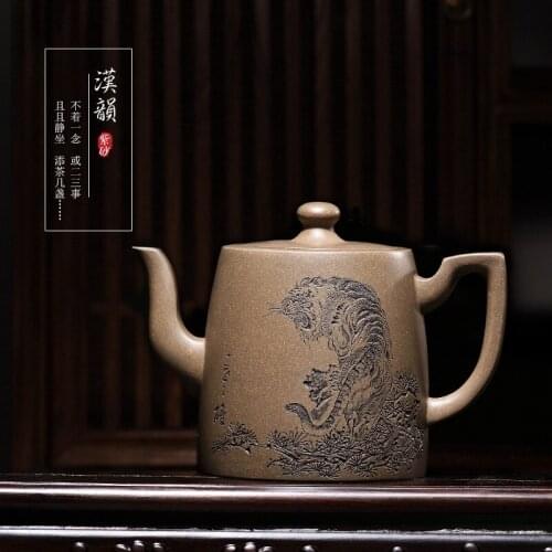 Tibetan yixing recommended all hand pot of the world famous dell its early azure sand hanring the teapot
