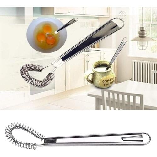 1PC Spiral Stainless Steel Whisk Egg Beaters Tool Cream Stirring Home Baking Cooking Kitchen Appliances 20 CM