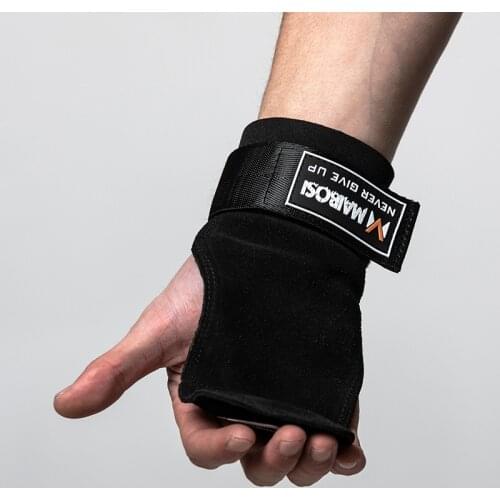 ProCircle 1Pair Crossfit Grips for Weight Lifting Leather Palm Protectors Hand Guards Barbell GYM Gloves Pull up Lift