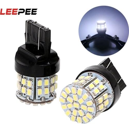 1 Pair T20 7443 W21/5W Car LED Brake Light Stop Rear Bulb 50SMD Backup Reserve Lights Auto Turn Signal Lamp