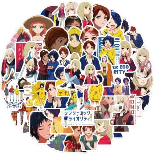 10/30/50PCS Anime WONDER EGG PRIORITY Waterproof Stickers Cartoon Decals Motorcycle Luggage Guitar Skateboard Graffiti Sticker