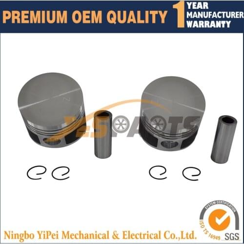 2 set Piston Kit STD For Kubota Z600