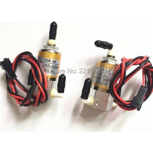 2pcs/lot Inkjet printer solenoid valve 24V DC 8W for JHF Vista Infinity Myjet electro valve 3 ways valve