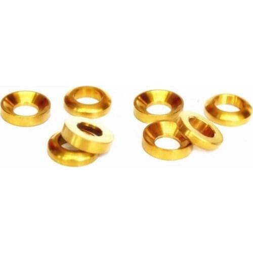 4 PCS M6 GR5 Titanium Alloy Concave/Convex Washers For Bicycle Caliper Brake