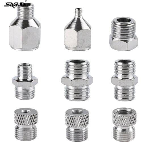 9 PCS Airbrush Adapter Set Airbrushes Quick Release Disconnect Fitting Connector Kits for Air Compressor and Airhose Supplies